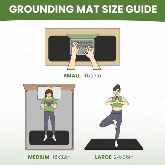 The Grounding Co. Terra Grounding Desk Mat in Black. 10” x 20”. NWT! - Picture 3 of 9